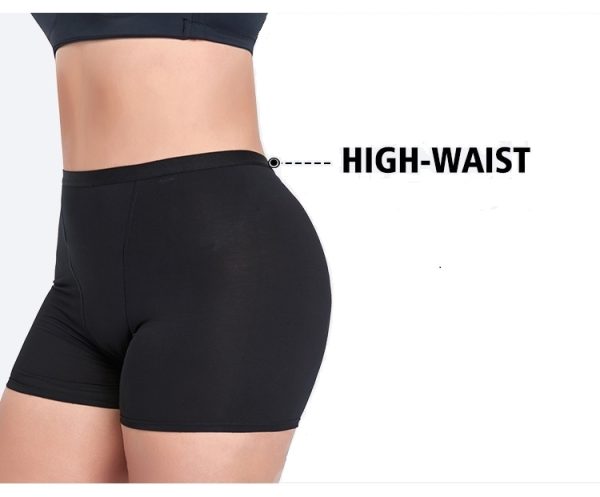 Tiener - Boxershort Menstruatie Ondergoed Bamboe Super Comfort High-Waist | 4 lagen systeem – Super Absorberend en lekvrij - Afbeelding 4